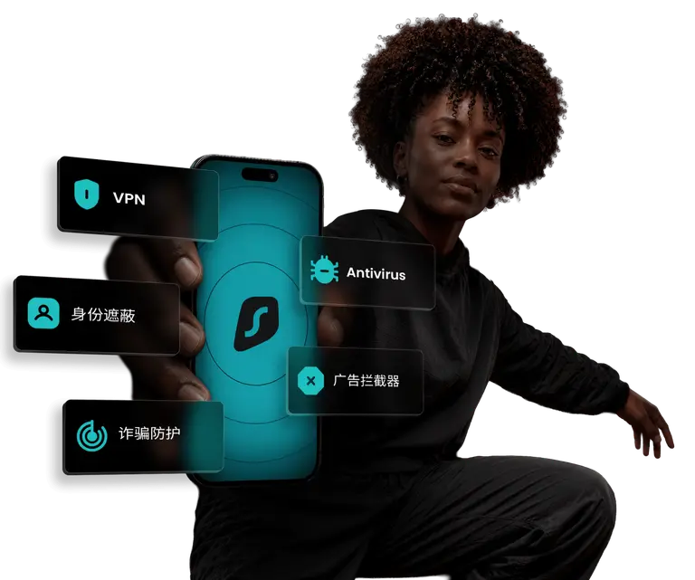 Surfshark浏览器扩展界面